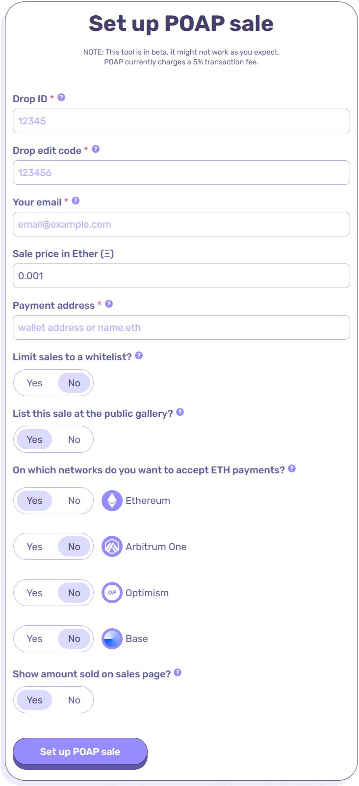 Set Up POAP Sale Page.png
